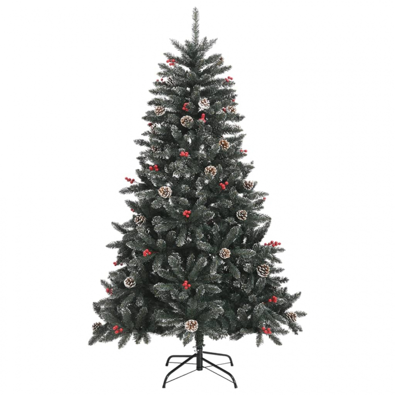 Künstlicher Weihnachtsbaum mit Ständer Grün 120 cm PVC