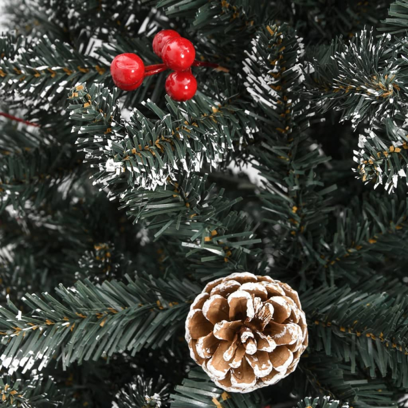 Künstlicher Weihnachtsbaum mit Ständer Grün 120 cm PVC