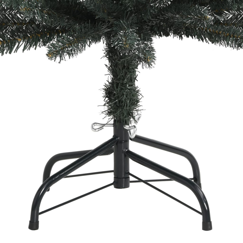 Künstlicher Weihnachtsbaum mit Ständer Schlank Grün 120 cm PVC