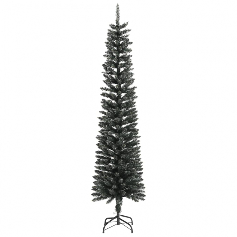 Künstlicher Weihnachtsbaum mit Ständer Schlank Grün 240 cm PVC