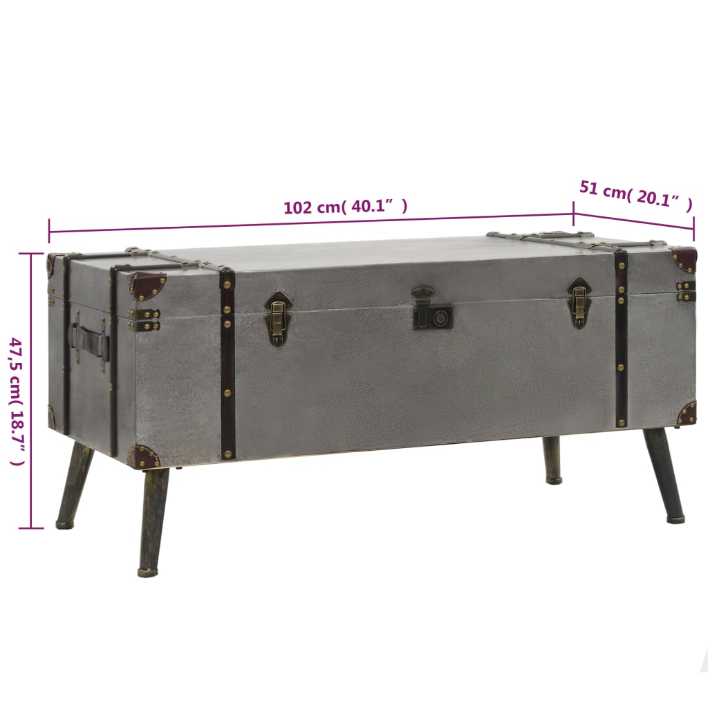 Couchtisch Holzwerkstoff 102x51x47,5 cm