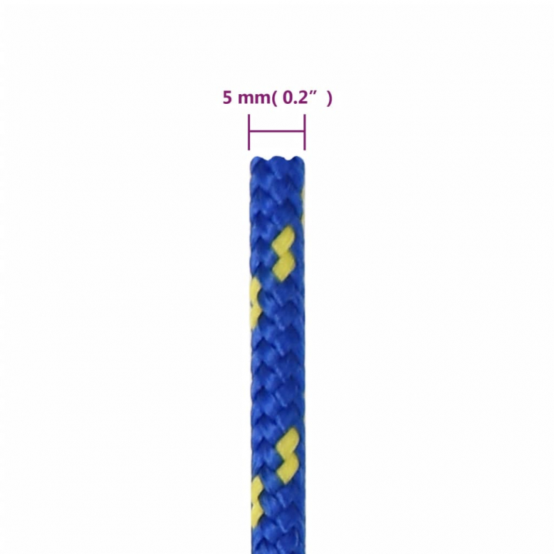 Bootsseil Blau 5 mm 500 m Polypropylen