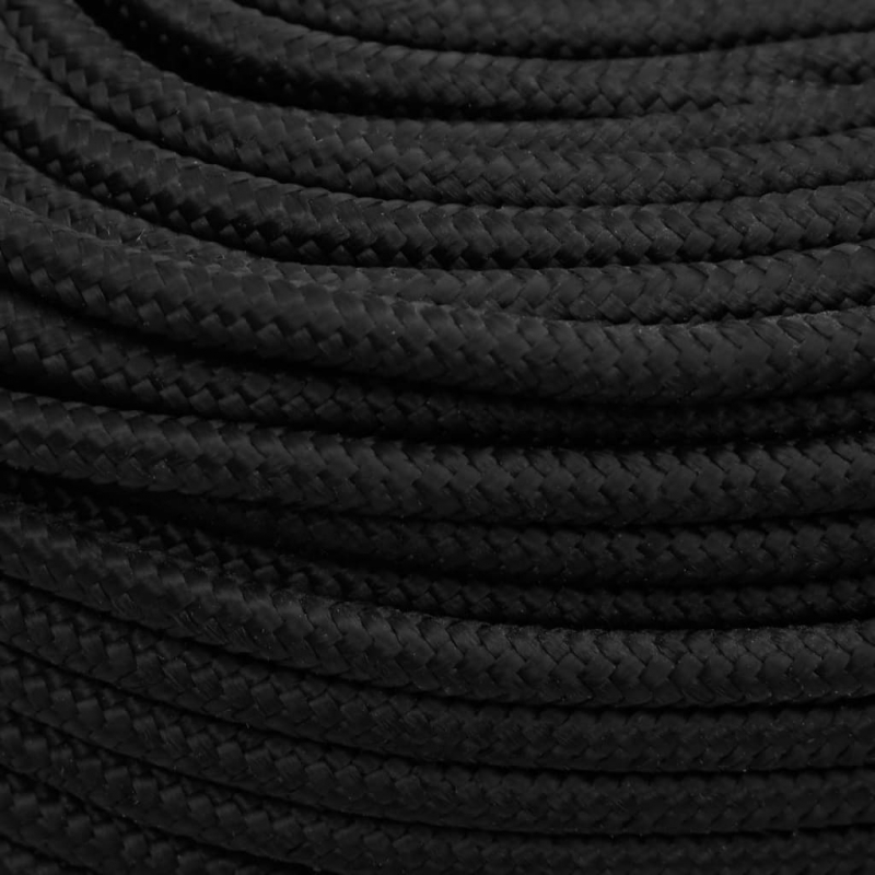 Bootsseil Schwarz 8 mm 50 m Polypropylen