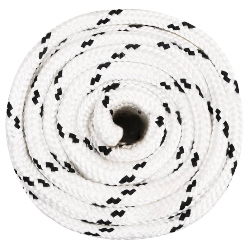 Arbeitsseil Weiß 18 mm 50 m Polyester