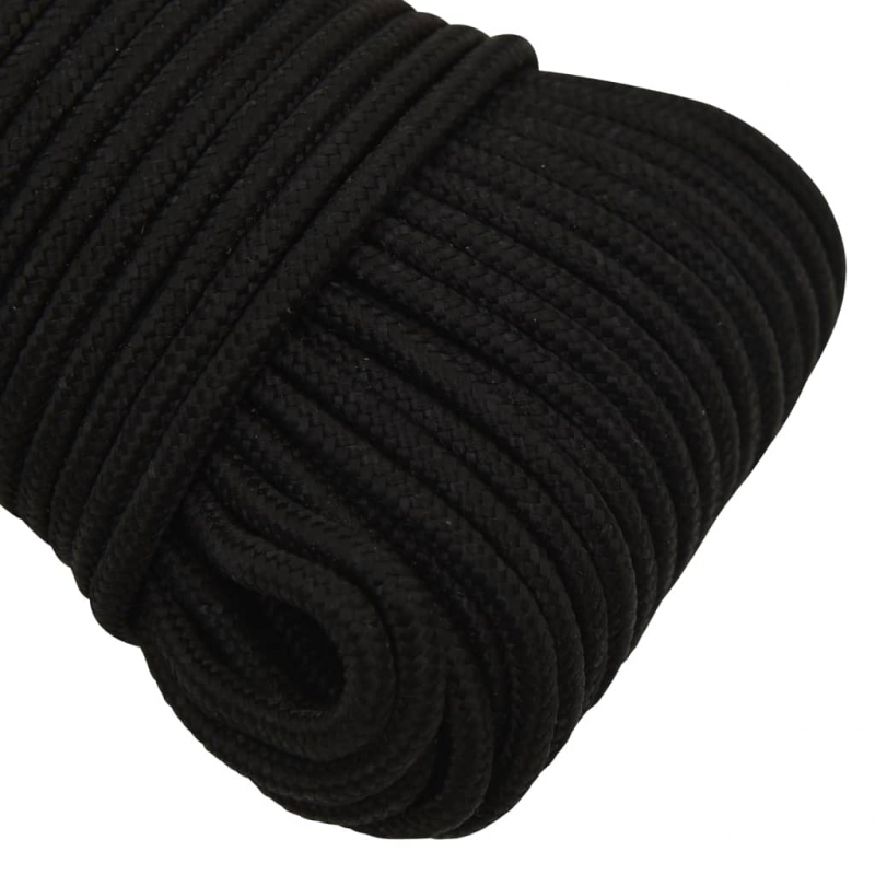 Arbeitsseil Schwarz 5 mm 250 m Polyester