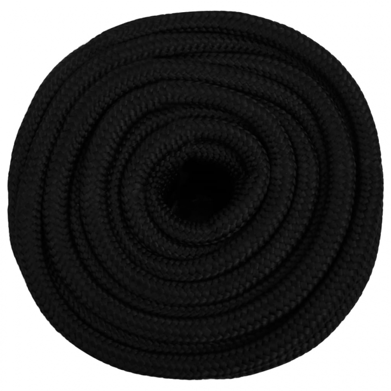 Arbeitsseil Schwarz 18 mm 25 m Polyester