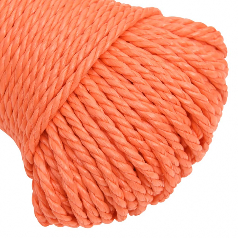 Arbeitsseil Orange 8 mm 50 m Polypropylen
