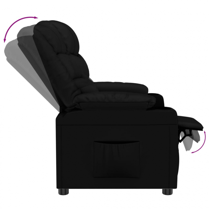 Relaxsessel Schwarz Kunstleder