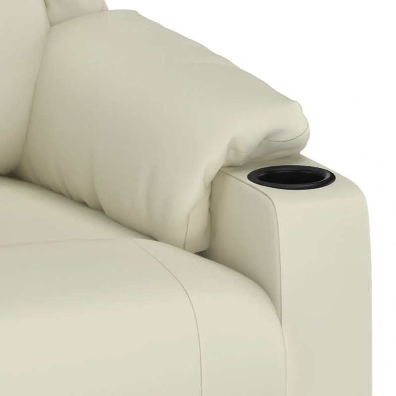 Massagesessel Creme Kunstleder
