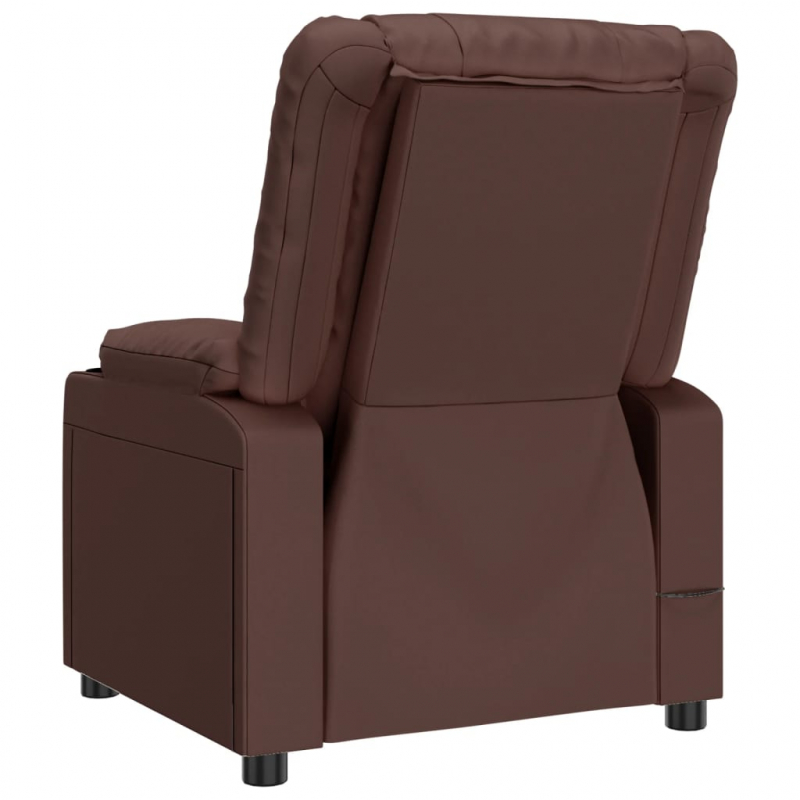 Massagesessel Braun Kunstleder