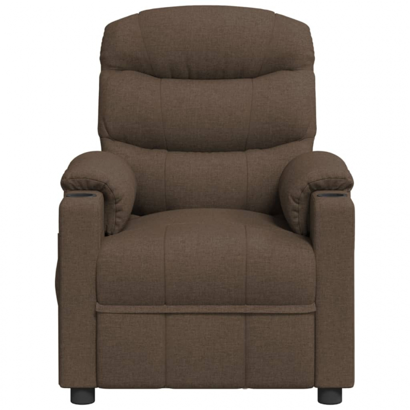 Massagesessel Braun Stoff