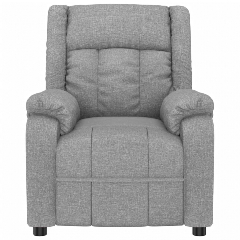 Massagesessel Hellgrau Stoff