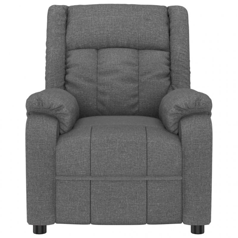 Massagesessel Dunkelgrau Stoff