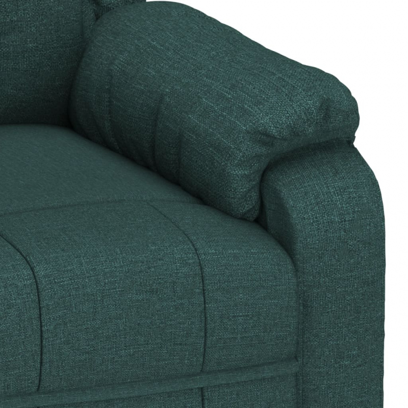 Massagesessel Dunkelgrün Stoff