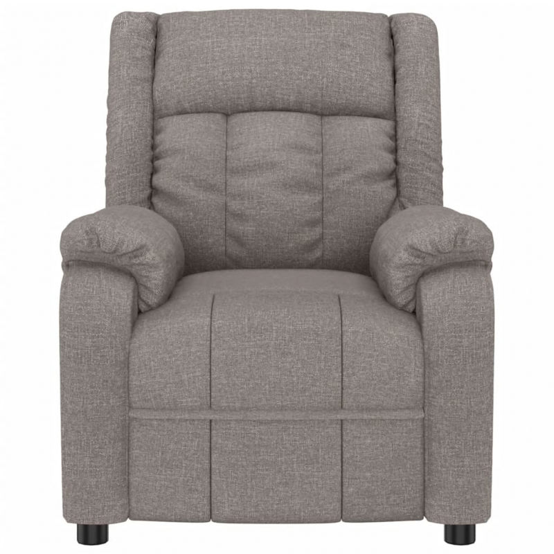 Massagesessel Taupe Stoff