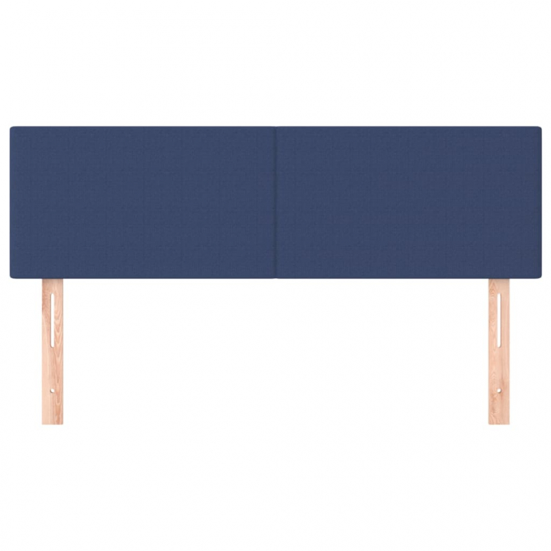 Kopfteile 2 Stk. Blau 72x5x78/88 cm Stoff