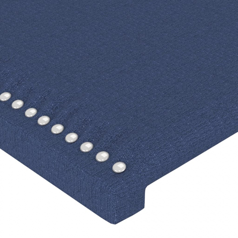 Kopfteil Blau 90x5x78/88 cm Stoff