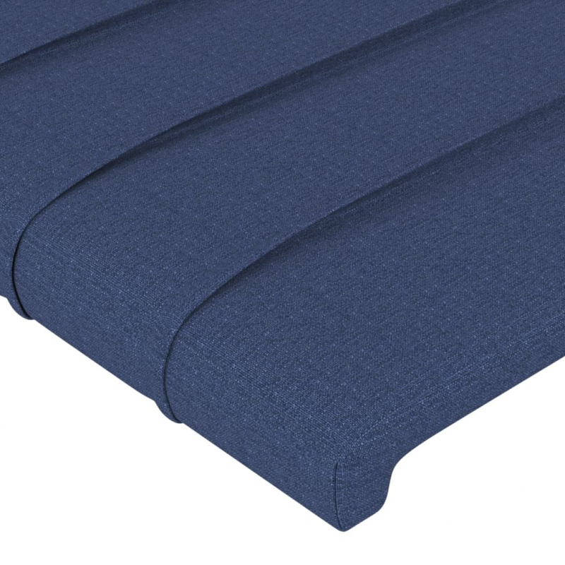 Kopfteil Blau 90x5x78/88 cm Stoff