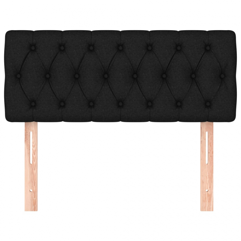 Kopfteil Schwarz 90x7x78/88 cm Stoff