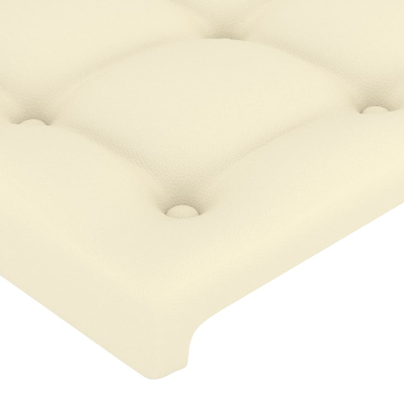 Kopfteil Creme 90x5x78/88 cm Kunstleder