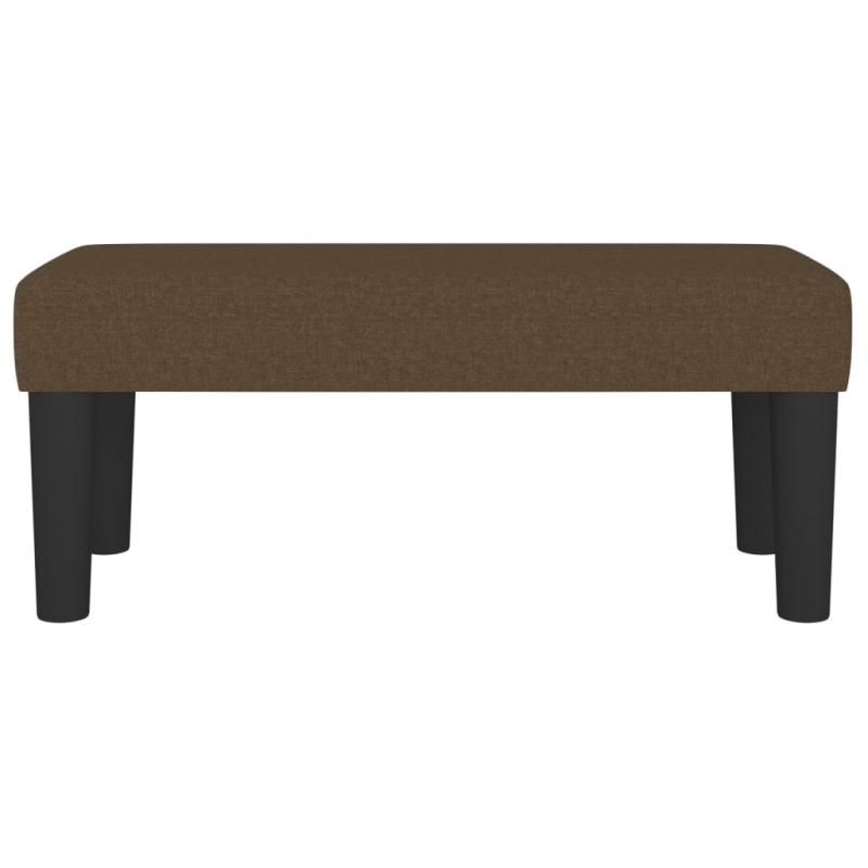 Sitzbank Dunkelbraun 70x30x30 cm Stoff