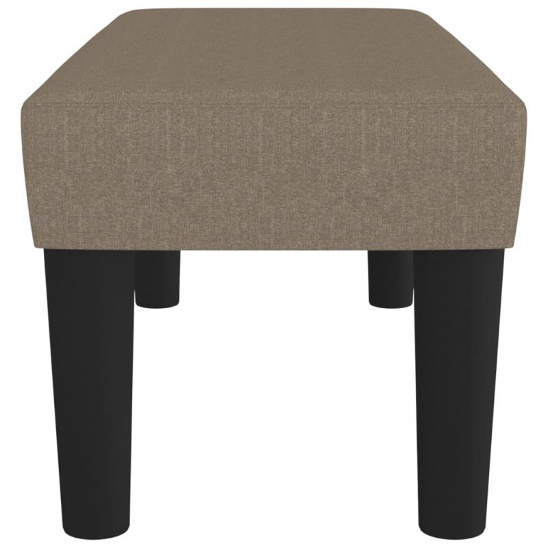 Sitzbank Taupe 70x30x30 cm Stoff
