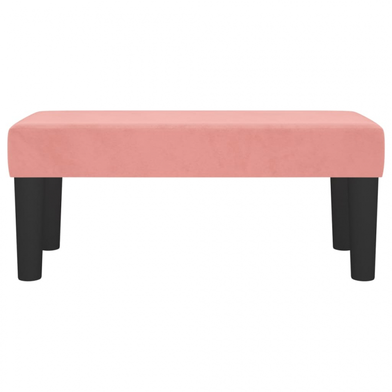 Sitzbank Rosa 70x30x30 cm Samt