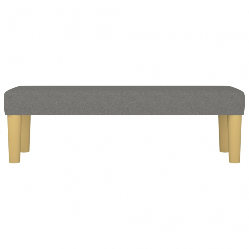 Sitzbank Dunkelgrau 100x30x30 cm Stoff