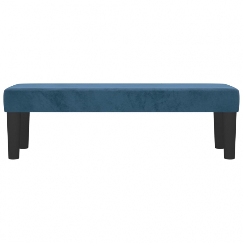Sitzbank Dunkelblau 100x30x30 cm Samt