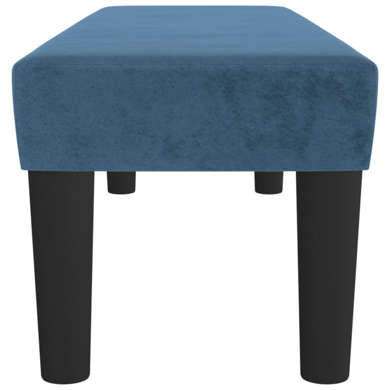 Sitzbank Dunkelblau 100x30x30 cm Samt