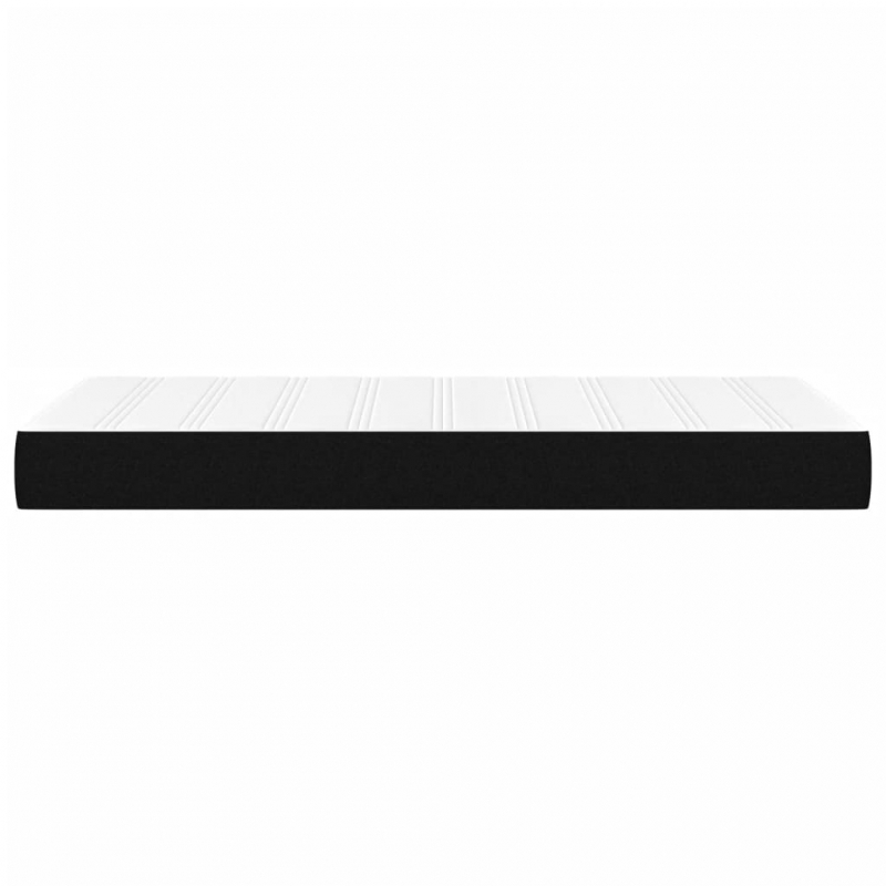 Taschenfederkernmatratze Schwarz 80x200x20 cm Stoff