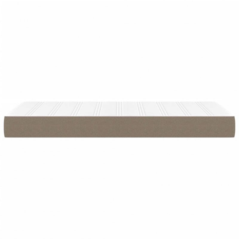 Taschenfederkernmatratze Taupe 80x200x20 cm Stoff