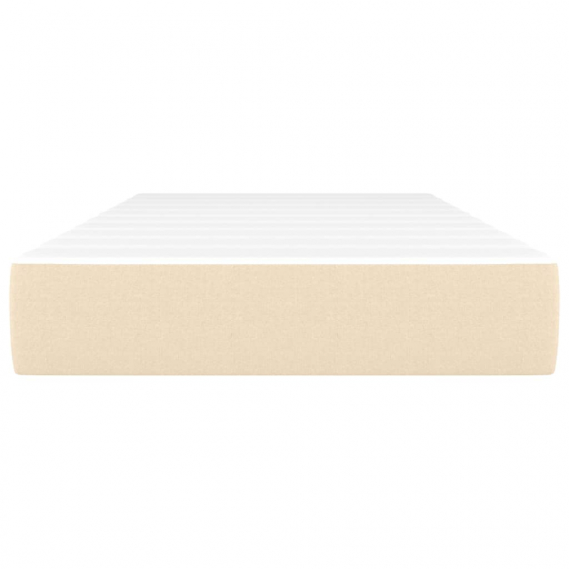 Taschenfederkernmatratze Creme 80x200x20 cm Stoff