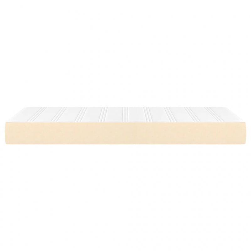 Taschenfederkernmatratze Creme 90x200x20 cm Stoff