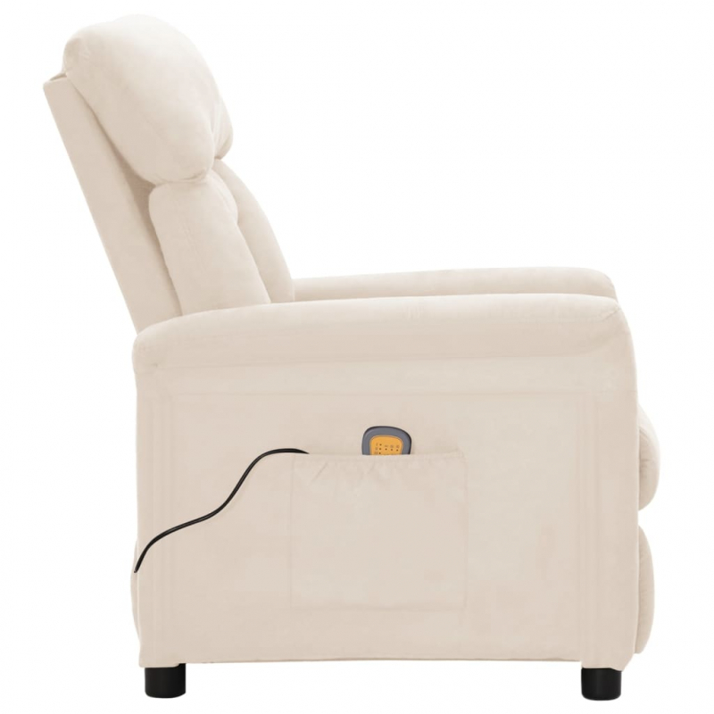 Massagesessel Beige Mikrofasergewebe