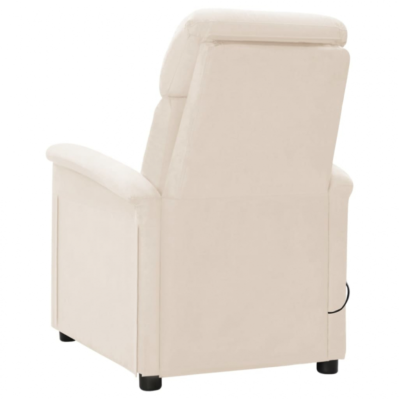 Massagesessel Beige Mikrofasergewebe