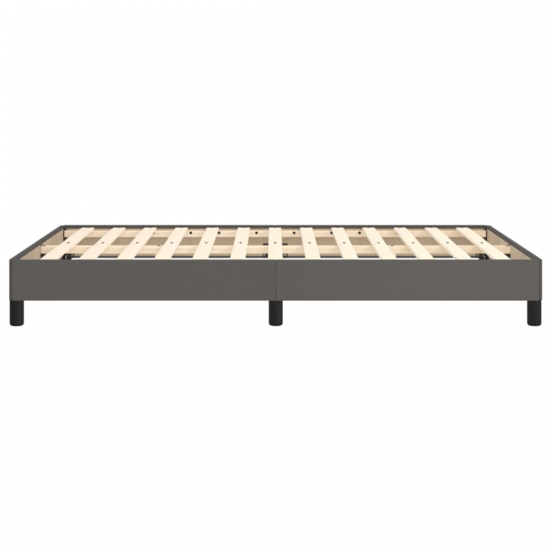 Bettgestell Grau 120x200 cm Kunstleder