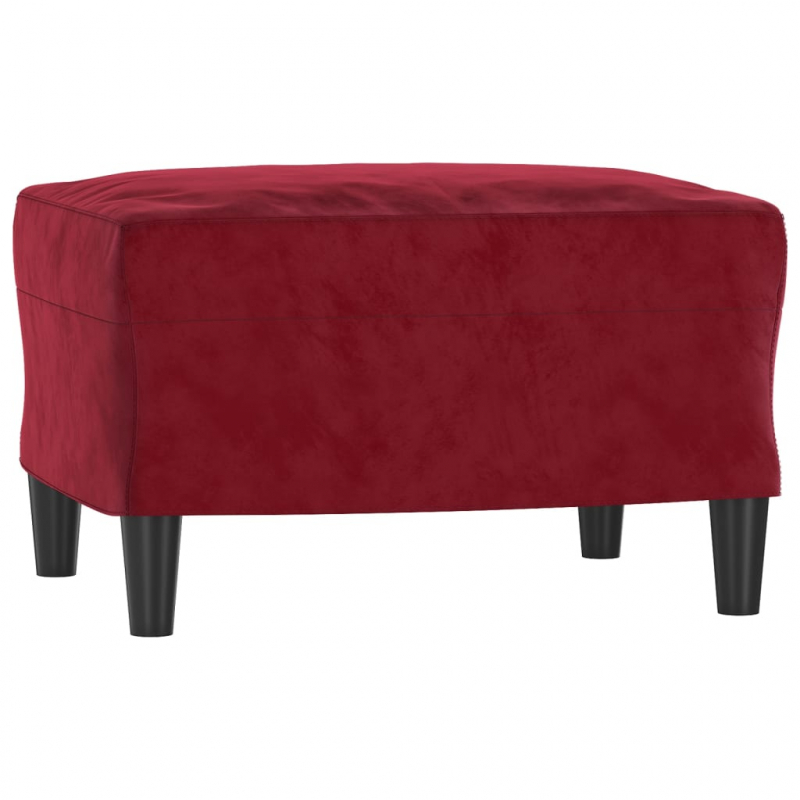Fußhocker Weinrot 60x50x41 cm Samt