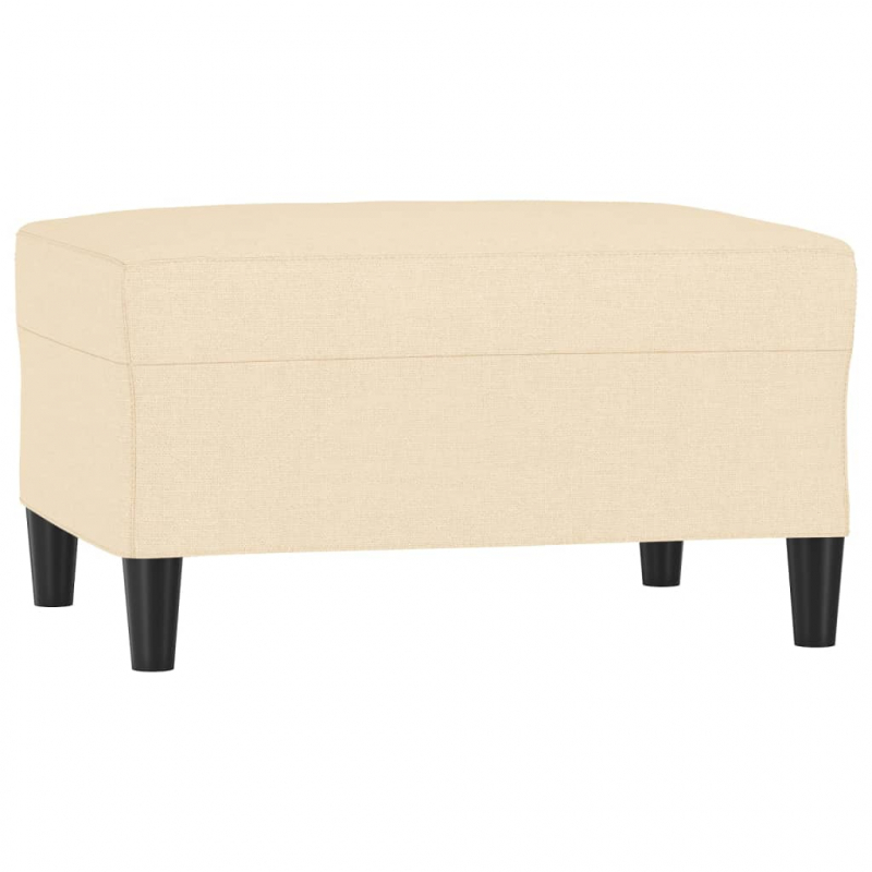 Fußhocker Creme 70x55x41 cm Stoff