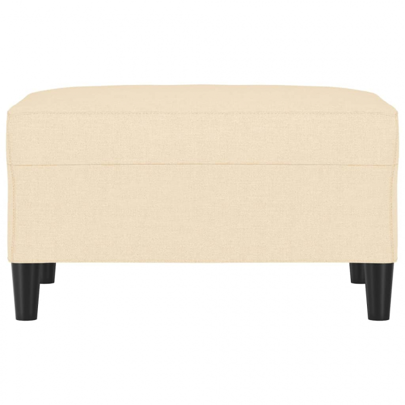 Fußhocker Creme 70x55x41 cm Stoff