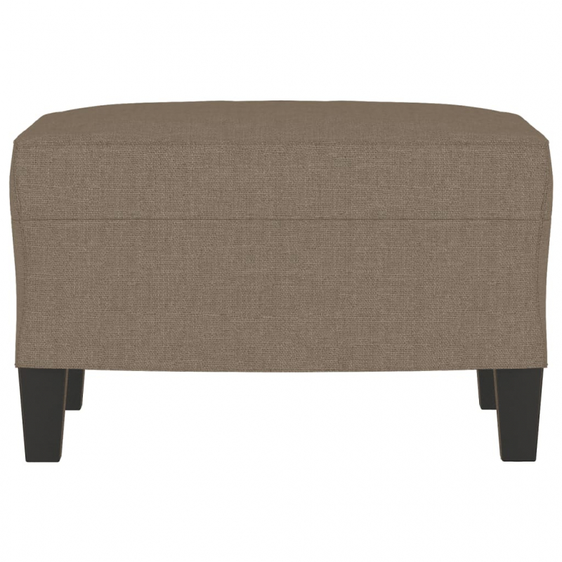 Fußhocker Taupe 60x50x41 cm Stoff