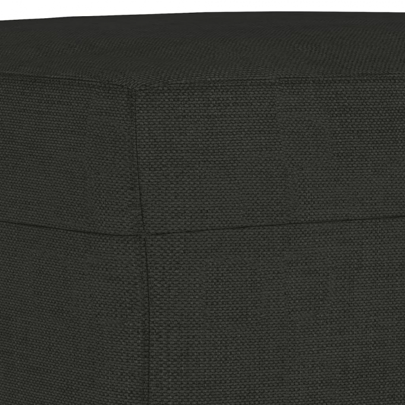 Sitzbank Schwarz 70x35x41 cm Stoff