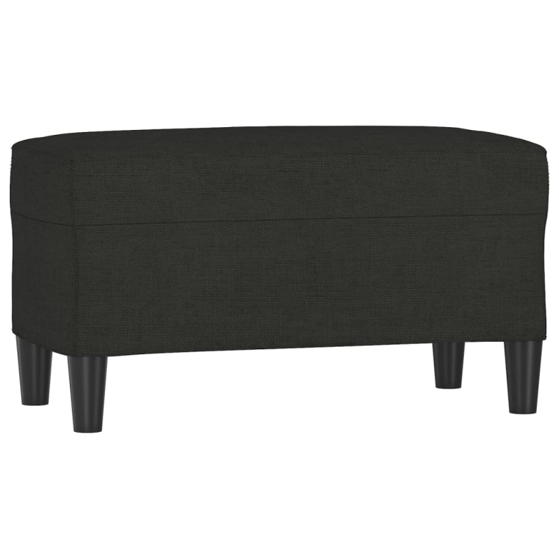 Sitzbank Schwarz 70x35x41 cm Stoff