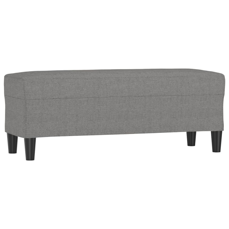 Sitzbank Dunkelgrau 100x35x41 cm Stoff