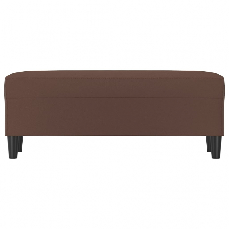 Sitzbank Braun 100x35x41 cm Kunstleder