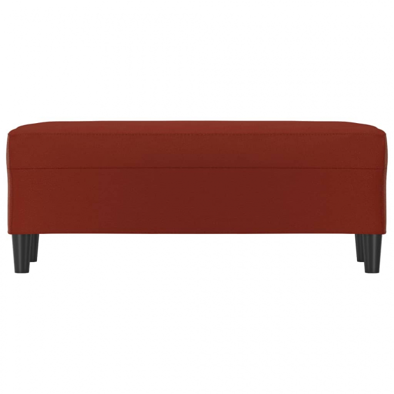 Sitzbank Weinrot 100x35x41 cm Kunstleder