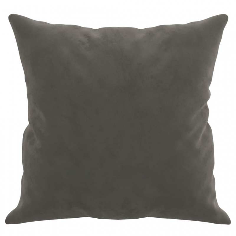 Zierkissen 2 Stk. Dunkelgrau 40x40 cm Samt