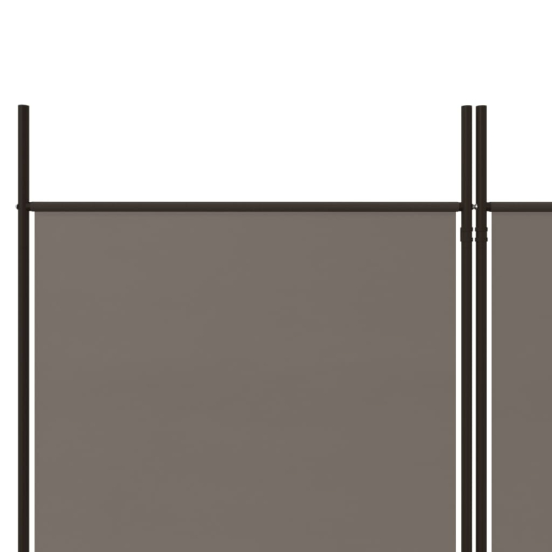 5-tlg. Paravent Anthrazit 250x220 cm Stoff