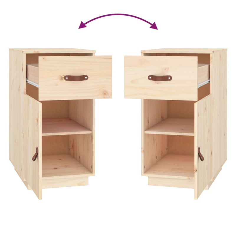 Schreibtisch-Schrank 40x50x75 cm Massivholz Kiefer