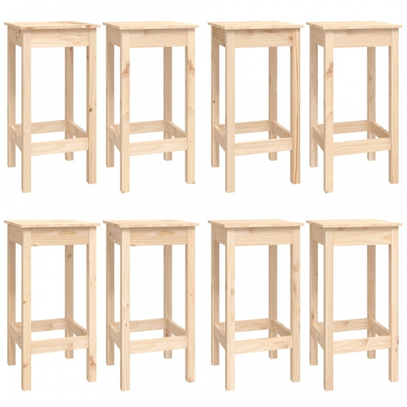 9-tlg. Bar-Set Massivholz Kiefer
